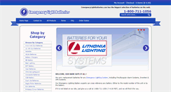 Desktop Screenshot of emergencylightbatteries.com