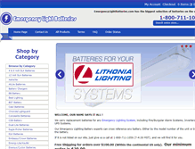 Tablet Screenshot of emergencylightbatteries.com